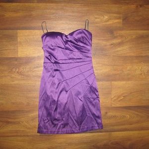 April Shakira Strapless Dress Purple Size Small